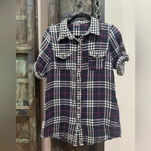 Poetry Black and Red Plaid Shirt